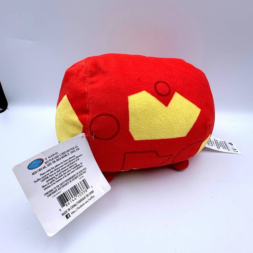 Marvel Iron Man Plush Small Tsum Tsum Just Play Red Gold Superhero Toy - Picture 2 of 9